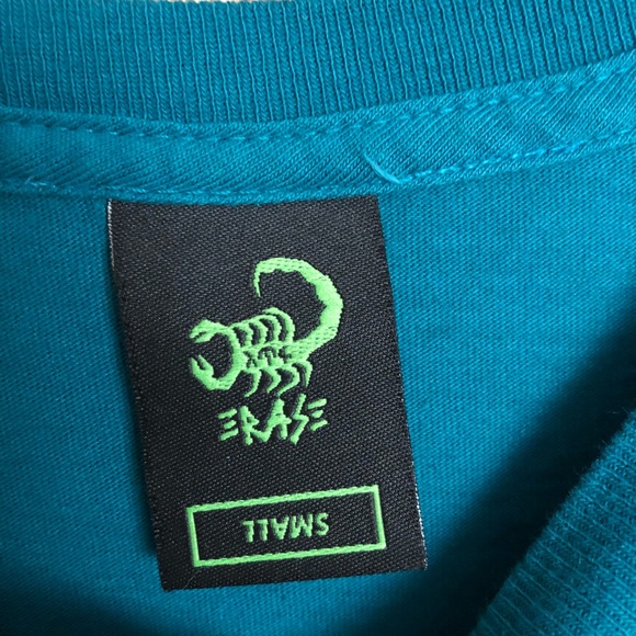 Erase Scorpion Men’s Long Sleeve Teal Shirt Pacsun - Picture 3 of 6